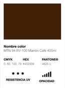 Catálogo de Cores do Spray Montana 94: castanho café.