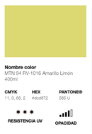 Catálogo de Cores do Spray Montana 94: amarelo limão.