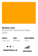 Catálogo de Cores do Spray Montana 94: amarelo médio.