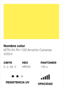 Catálogo de Cores do Spray Montana 94: amarelo canárias.