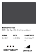 Catálogo de Cores do Spray Montana 94: cinzento ícaro.