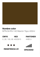 Catálogo de Cores do Spray Montana 94: marrom topo.