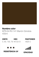 Catálogo de Cores do Spray Montana 94: marrom gondola.