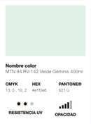 Catálogo de Cores do Spray Montana 94: verde gémeos.