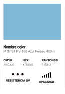 Catálogo de Cores do Spray Montana 94: azul perseo.