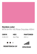 Catálogo de Cores do Spray Montana 94: rosa orquídea.