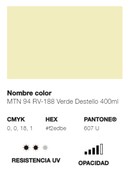 Catálogo de Cores do Spray Montana 94: verde destello.