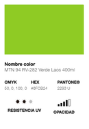 Catálogo de Cores do Spray Montana 94: verde laos.