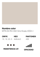 Catálogo de Cores do Spray Montana 94: gris koala.