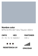 Catálogo de Cores do Spray Montana 94: cinzento tubarão.