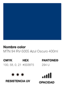 Catálogo de Cores do Spray Montana 94: azul escuro.