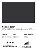 Catálogo de Cores do Spray Montana 94: gris antracita.